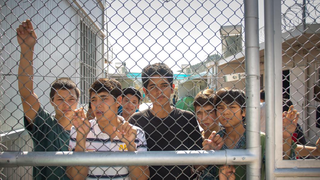 Vluchtelingenkamp Moria op Lesbos (Foto: CC Rode Kruis) Vluchtelingenkamp Moria op Lesbos
