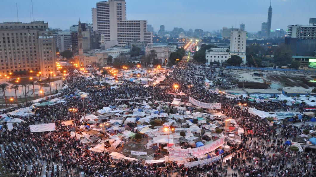 Tahrirplein in Caïro in 2011 Tahrirplein in Caïro